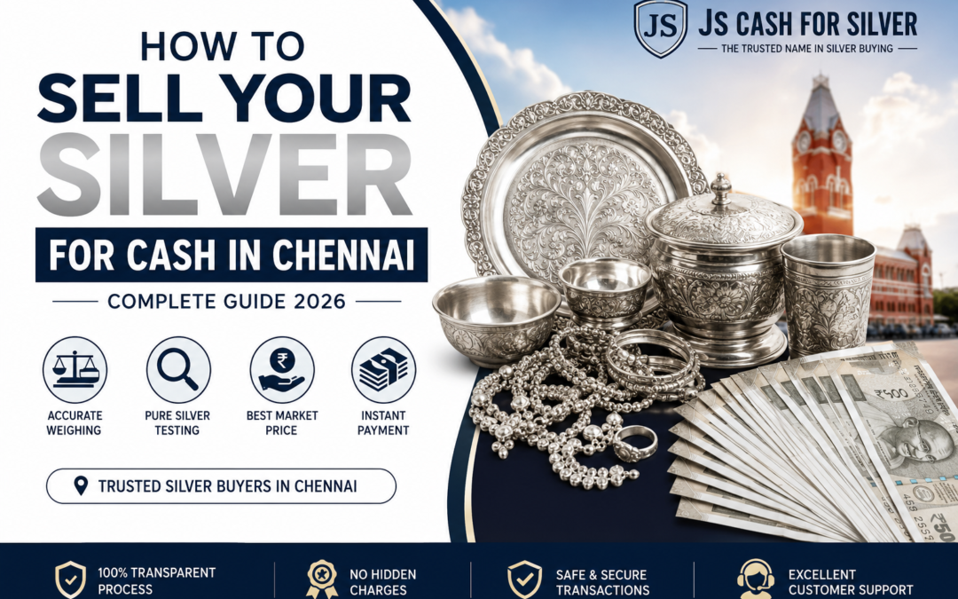 Highest Price for Silver Chennai – Sell Your Silver at the Best Rates with JS Cash for Silver