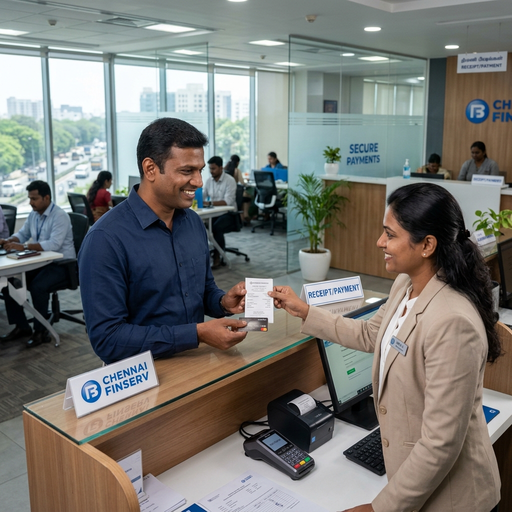 Customer receiving instant secure cash payout for silver in chennai